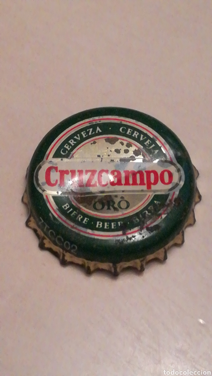 Coleccionismo de cervezas: ANTIGUA CHAPA CERVEZA CRUZCAMPO ORO DAP. TAPON CORONA CHAPA BEER BOTTLE CAP KRONKORKEN TAPPI