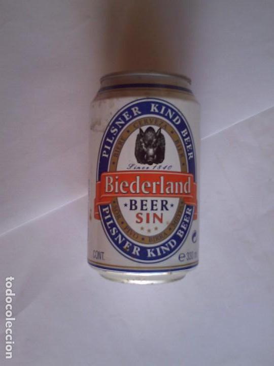 Collezionismo di birre: Lata cerveza biederland