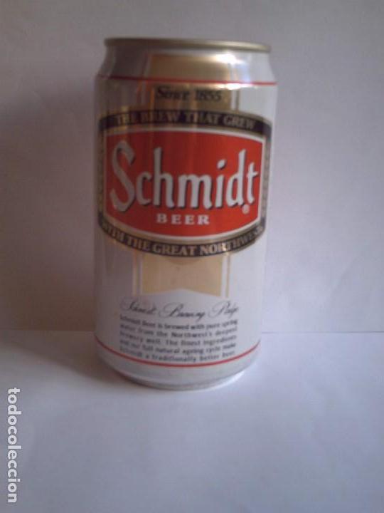 Coleccionismo de cervezas: Lata cerveza schmidt usa - Foto 1