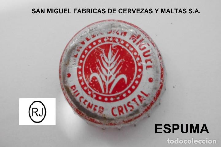 Coleccionismo de cervezas: TAPON CORONA CHAPA BEER BOTTLE CAP KRONKORKEN TAPPI CAPSULE CERVEZA SAN MIGUEL