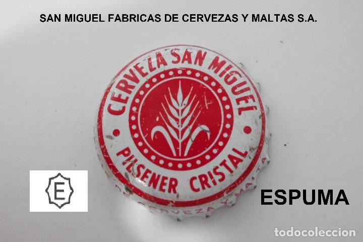 Coleccionismo de cervezas: TAPON CORONA CHAPA BEER BOTTLE CAP KRONKORKEN TAPPI CAPSULE CERVEZA SAN MIGUEL
