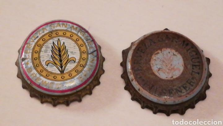 Coleccionismo de cervezas: LOTE ANTIGUAS CHAPAS CERVEZA SAN MIGUEL. TAPON CORONA CHAPA BOTTLE CAP KRONKORKEN TAPPI CAPSULE