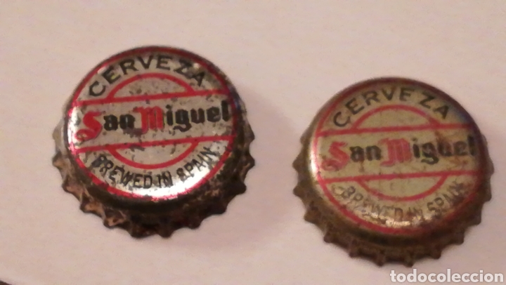 Coleccionismo de cervezas: LOTE ANTIGUAS CHAPAS CERVEZA SAN MIGUEL. TAPON CORONA CHAPA BOTTLE CAP KRONKORKEN TAPPI CAPSULE