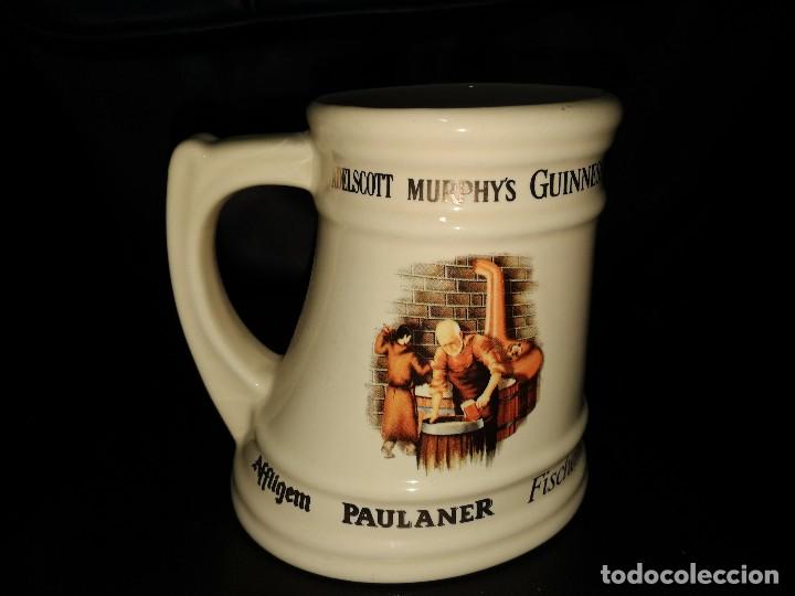 Coleccionismo de cervezas: JARRA HEINEKEN SPAIN FISCHER GUINNESS MURPHYS PAULANER, EN FORMA DE PEZU&Ntilde;A