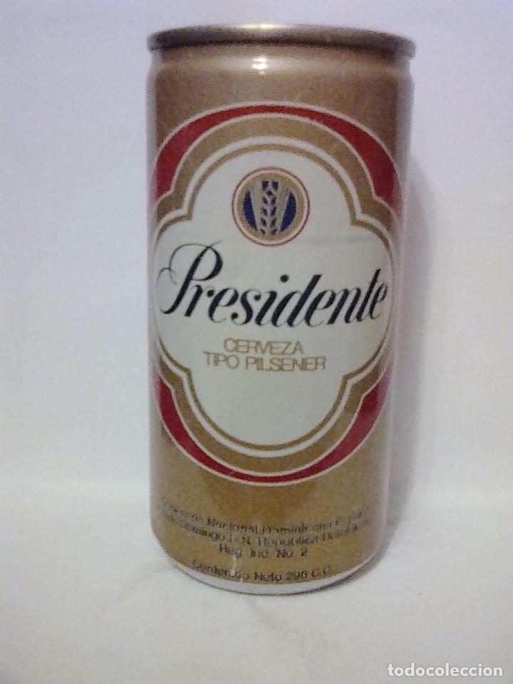 Collectionnisme de bi&egrave;res: Lata cerveza presidente republica dominicana
