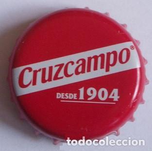 Coleccionismo de cervezas: CHAPA CERVEZA CRUZCAMPO, DESDE 1904