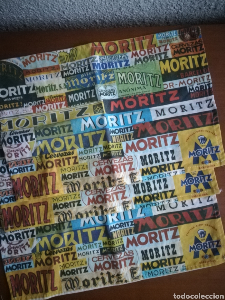 Coleccionismo de cervezas: 3 manteles individuales publicidad Cervezas Moritz - cerveza mantel breweriana