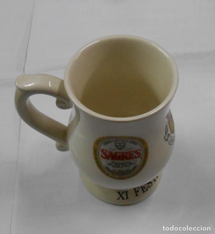 Sammeln von Brauereiartikeln: JARRA DE CERVEZA. XI FESTA DA CERVEJA. 1998. CIDADE DE TOMAR. UNIAO F.C.I. TOMAR. 83 ANOS. Car23