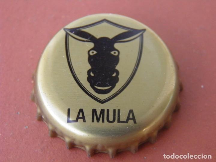 Coleccionismo de cervezas: TAP&Oacute;N CORONA BEER CHAPA CERVEZA ARTESANA LA MULA. TARRAGONA. FAB. CHAPA: U.--LOTE N.2675--CARMANJO