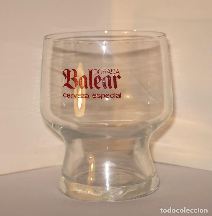 Coleccionismo de cervezas: VASO CERVEZA DORADA BALEAR - Foto 1