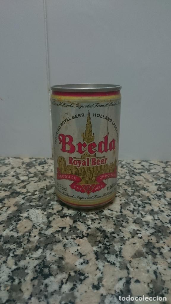 Coleccionismo de cervezas: ANTIGUA LATA CERVEZA BREDA ROYAL BEER