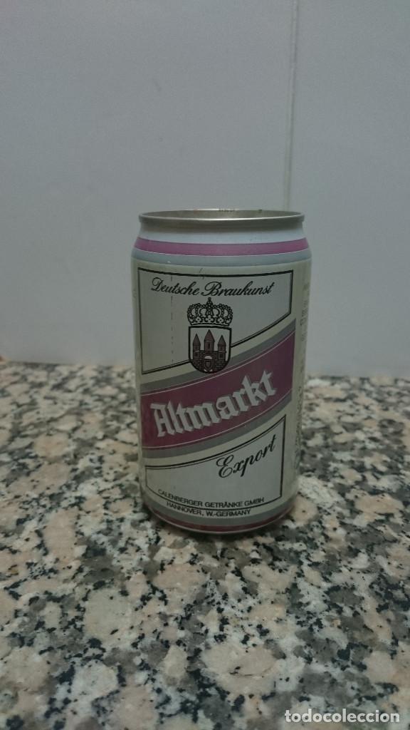 Coleccionismo de cervezas: ANTIGUA LATA CERVEZA ALTMARKT