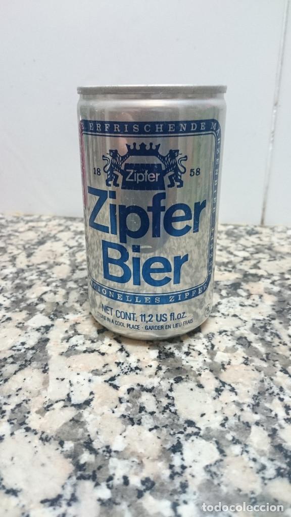 Colecionismo de cervejas: ANTIGUA LATA CERVEZA ZIPFER BIER