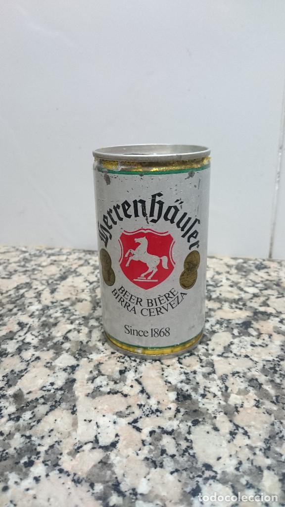Colecionismo de cervejas: ANTIGUA LATA CERVEZA HERRENHAUFER BEER BIERE