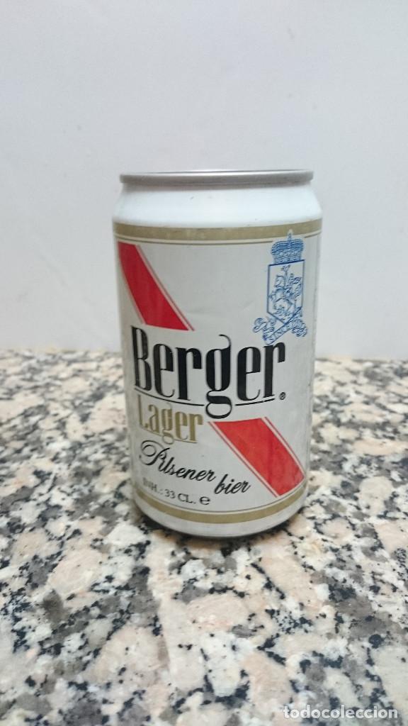 Colecionismo de cervejas: ANTIGUA LATA CERVEZA BEGER LAGER
