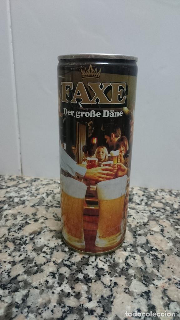 Colecionismo de cervejas: ANTIGUA LATA CERVEZA FAXE
