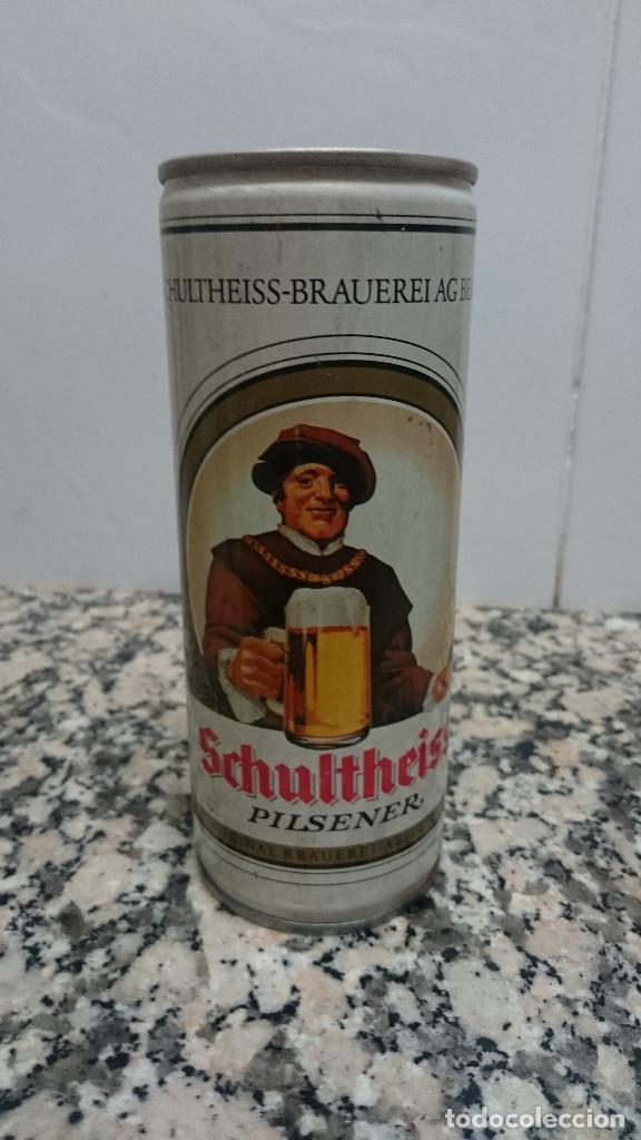Colecionismo de cervejas: ANTIGUA LATA CERVEZA SCHULTHEISS PILSENER