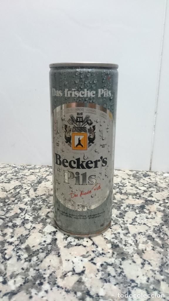 Colecionismo de cervejas: ANTIGUA LATA CERVEZA  BECKER&acute;S PILS