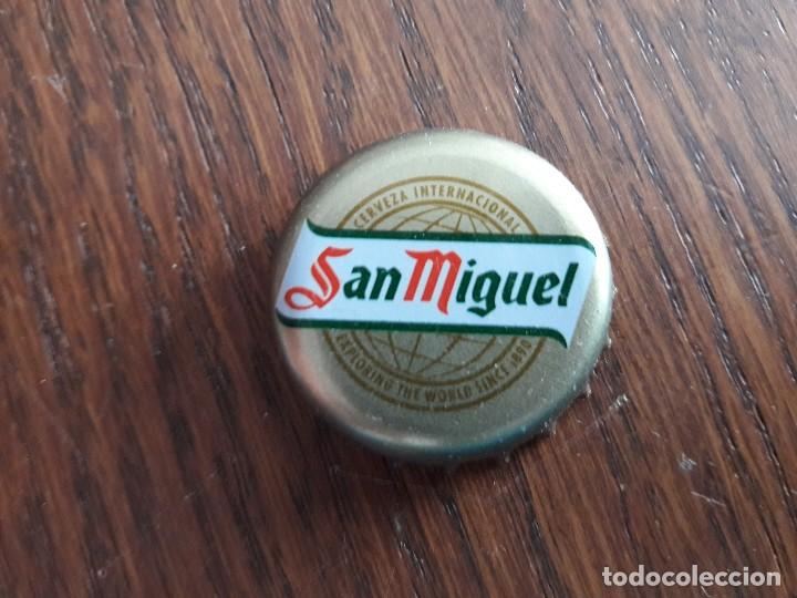 Coleccionismo de cervezas: chapa de cerveza San Miguel