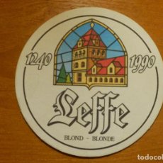 Coleccionismo de cervezas: POSAVASOS - CERVEZA - LEFFE - BELGICA - BLOND / BLONDE - AÑO 1990. Lote 113981871
