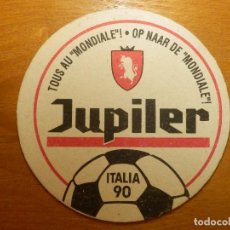 Coleccionismo de cervezas: POSAVASOS - CERVEZA - JUPILER - MUNDIAL ITALIA 1990 - BIER - BEER -. Lote 113983707