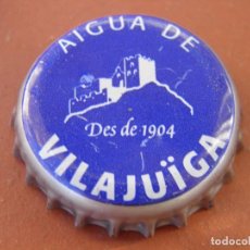 Coleccionismo de cervezas: CHAPA AGUA AIGUA DE VILAJUIGA. GIRONA. FAB. CHAPA: U.---LOTE N. 1710----CARMANJO. Lote 114629963