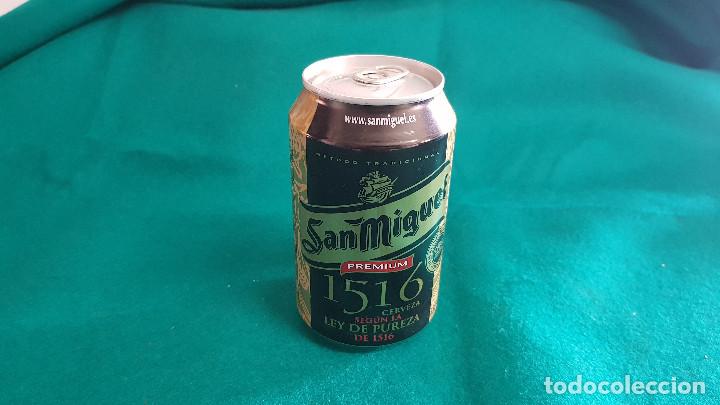 Coleccionismo de cervezas: LATA BOTE CERVEZA SAN MIGUEL 1516 (33 CL.) ESPA&Ntilde;A (SIN ABRIR) CADUCA 2006