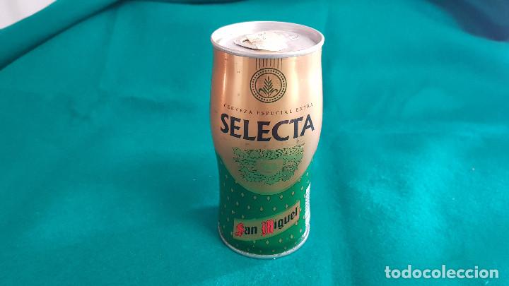 Coleccionismo de cervezas: LATA BOTE CERVEZA SAN MIGUEL SELECTA (33 CL.) ESPA&Ntilde;A (SIN ABRIR) CADUCA 1993