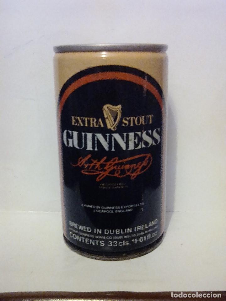 Colecionismo de cervejas: Lata cerveza guinness irlanda