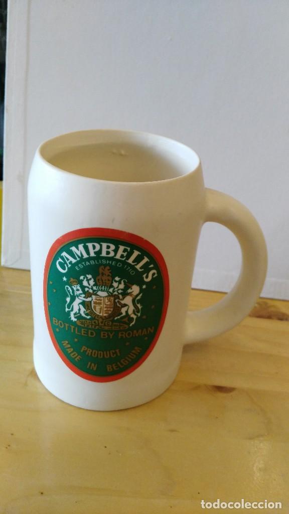 Colecionismo de cervejas: JARRA CAMPBELL&acute;S - BOTTLED BY ROMAN - MADE IN BELGIUM- A&Ntilde;OS 70