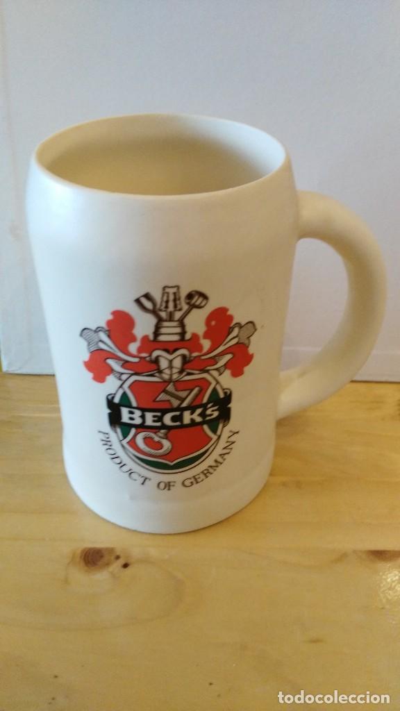 Colecionismo de cervejas: jarra beck&acute;s - cerveza - a&ntilde;os 70
