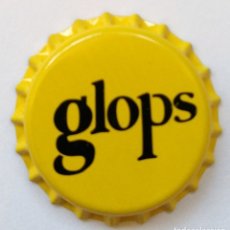 Coleccionismo de cervezas: CHAPA NUEVA CERVEZA ARTESANA GLOPS - BARCELONA - ESPAÑA. Lote 284186483