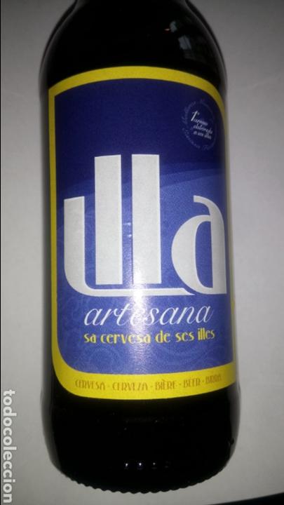 Coleccionismo de cervezas: BOTELLA LLENA DE CERVEZA ILLA. - Foto 1
