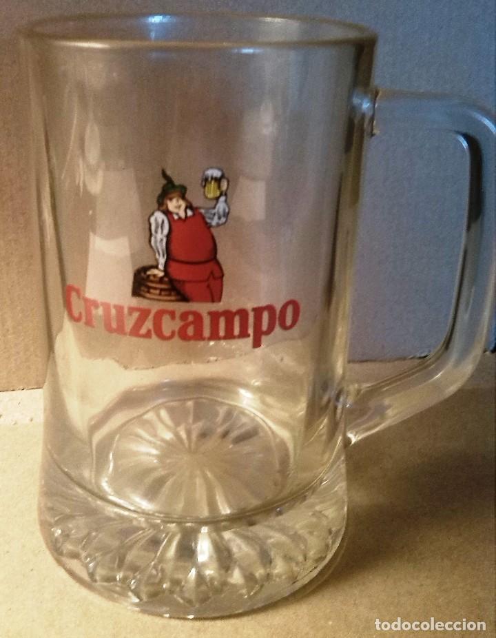 Coleccionismo de cervezas: JARRA DE CERVEZA CRUZCAMPO (ALTURA 15 CM.)