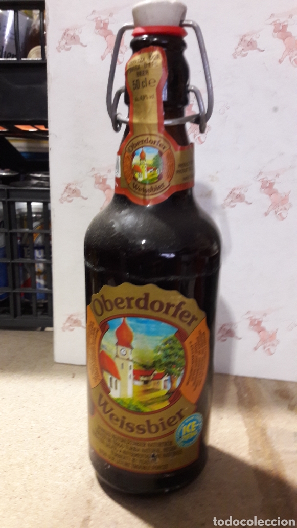 Coleccionismo de cervezas: Botella Oberdofer cerveza lleno - Foto 1