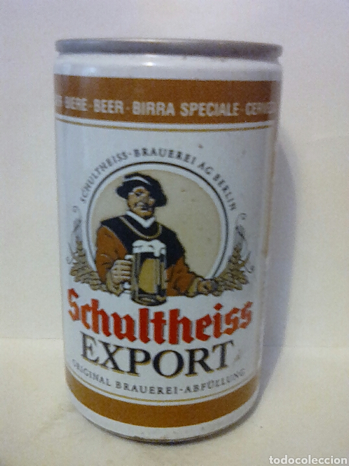 Coleccionismo de cervezas: Lata cerveza schultheiss export alemania