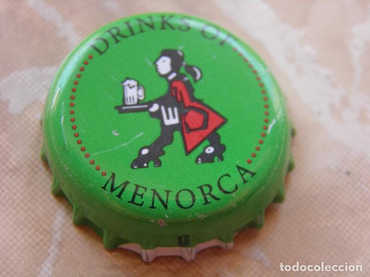 Colecionismo de cervejas: CHAPA BIER BEER CERVEZA ES MOLI DE FOC (1).SANT CLIMENT. MENORCA. ----LOTE N. 2435------CARMANJO