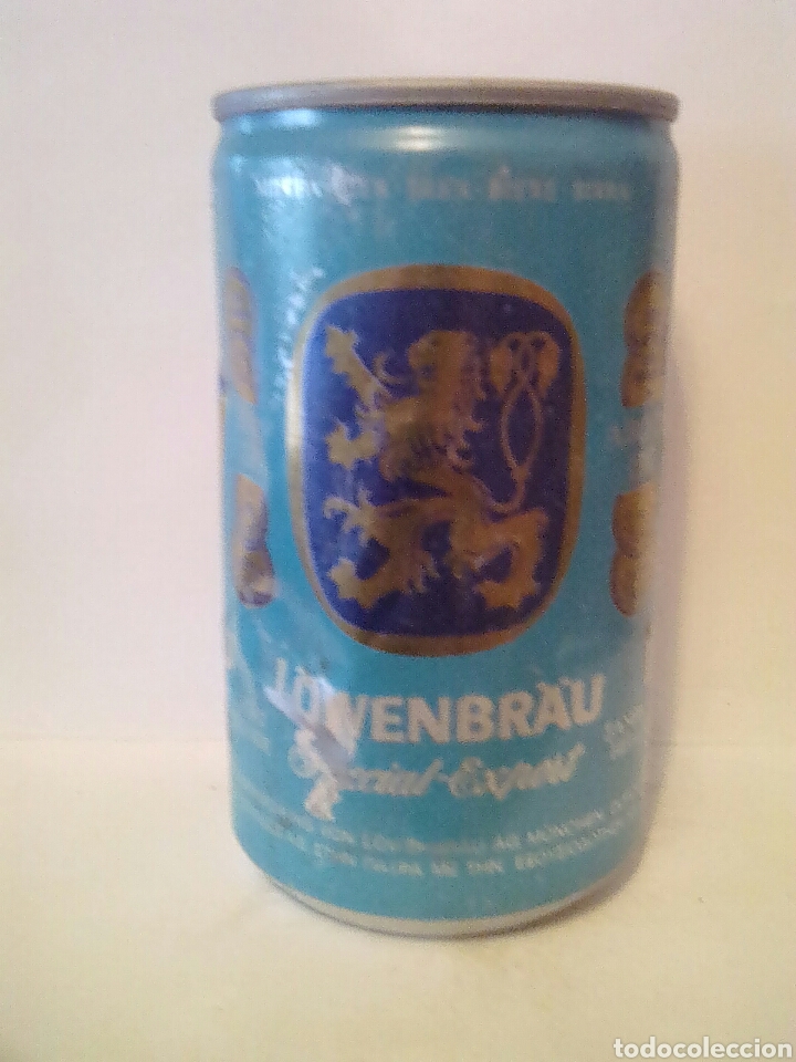 Collezionismo di birre: Lata cerveza lowenbrau alemania