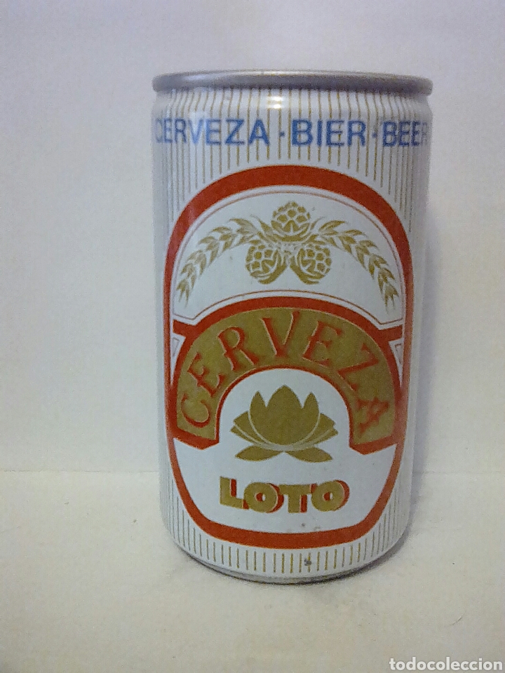 Coleccionismo de cervezas: Lata cerveza loto portugal