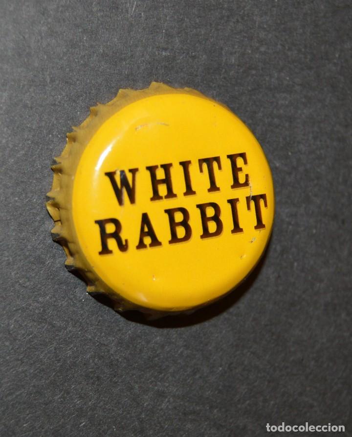 Collectionnisme de bi&egrave;res: CHAPA TAPON CORONA - AUSTRALIA - WHITE RABBIT