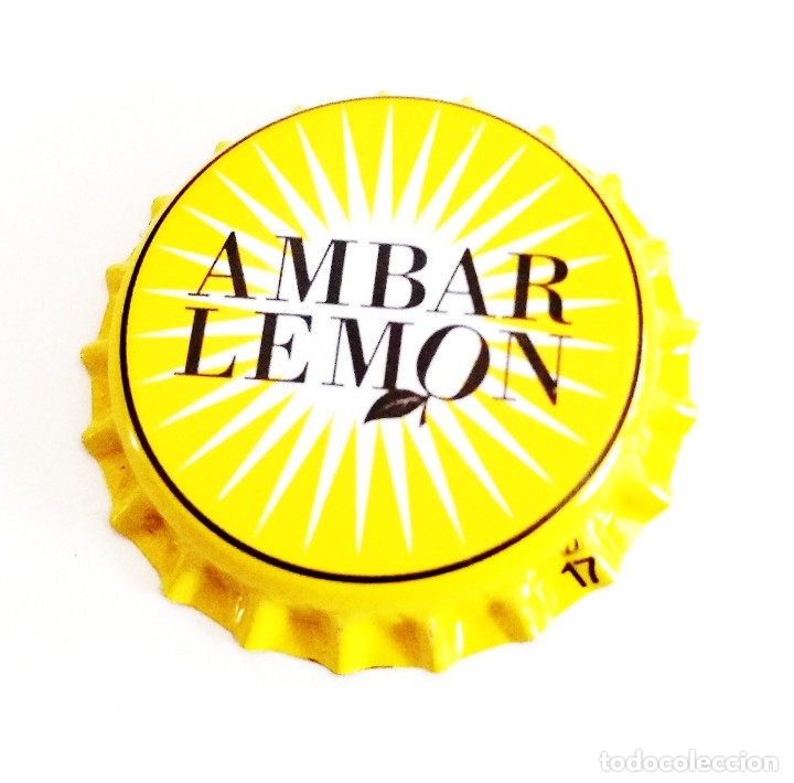 Coleccionismo de cervezas: CHAPA NUEVA CERVEZA AMBAR LEMON - ESPA&Ntilde;A