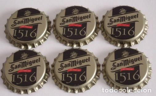 Coleccionismo de cervezas: SERIE CHAPAS CERVEZA SAN MIGUEL PREMIUM 1516, FACTORIA Z (SIN USAR)