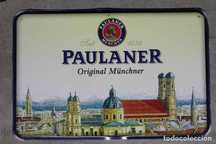 Coleccionismo de cervezas: PLACA PAULANER - Foto 1