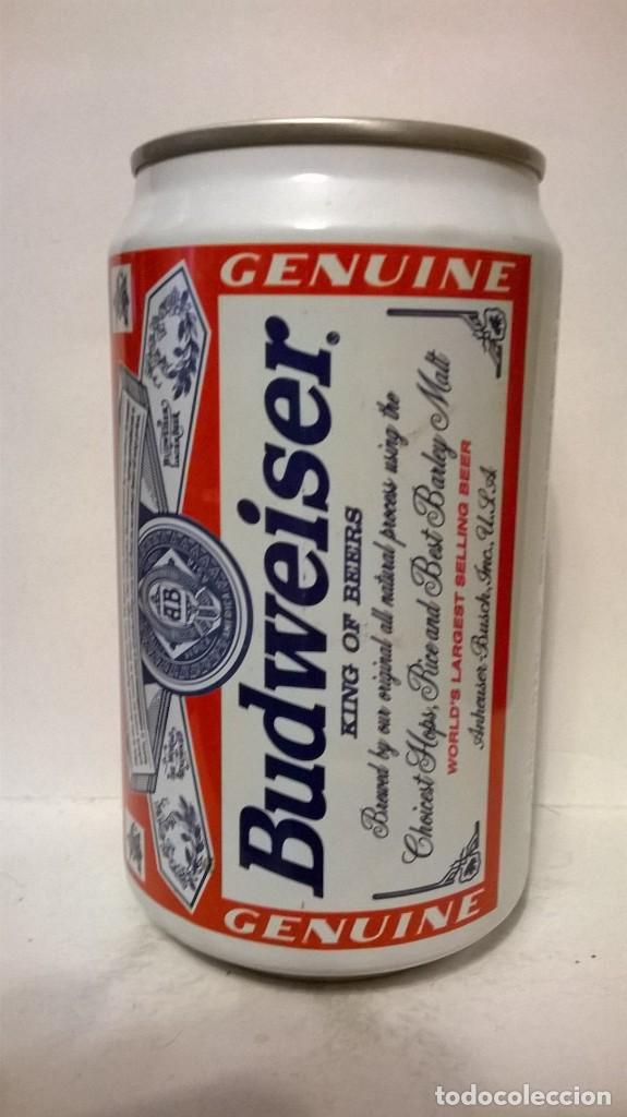 Coleccionismo de cervezas: Lata cerveza budweiser usa