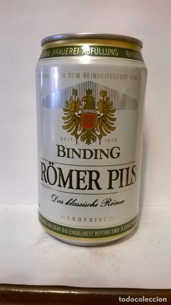 Collezionismo di birre: Lata cerveza binding romer pils Alemania