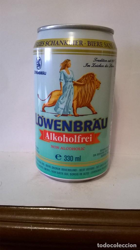 Collezionismo di birre: Lata cerveza lowenbrau Alemania
