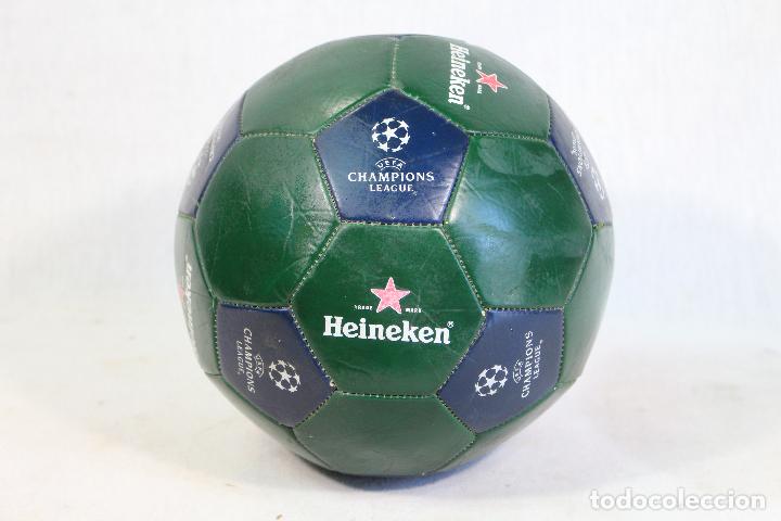 Coleccionismo de cervezas: BALON DE FUTBOL heineken uefa champions leage verde SUPPORTER SOCCER BALL