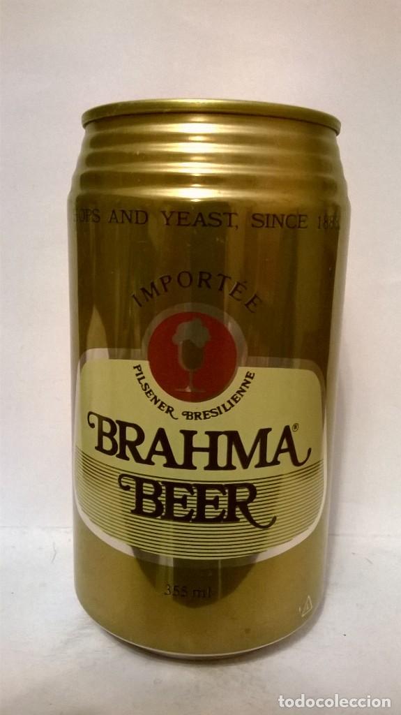 Coleccionismo de cervezas: Lata cerveza brahma beer brasil