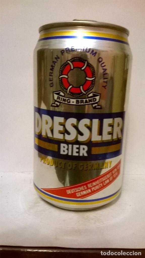 Collezionismo di birre: Lata cerveza dressler bier Alemania