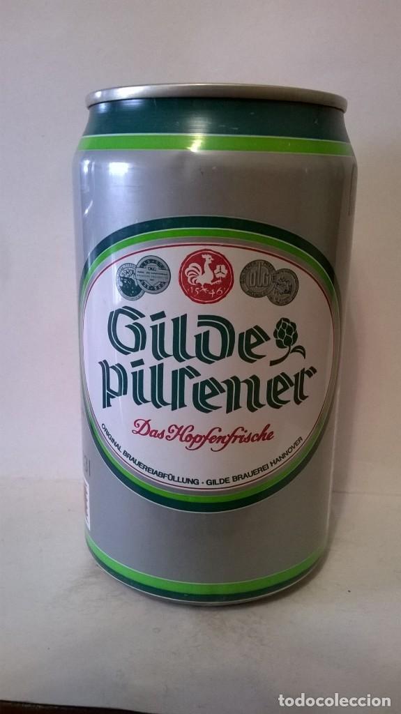 Coleccionismo de cervezas: Lata cerveza gilde pilsener Alemania